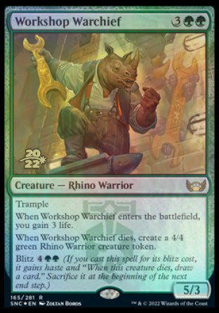 Workshop Warchief [Streets of New Capenna Prerelease Promos] | Magic Magpie