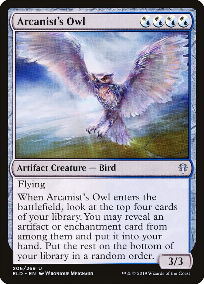 Arcanist's Owl [Throne of Eldraine] | Magic Magpie