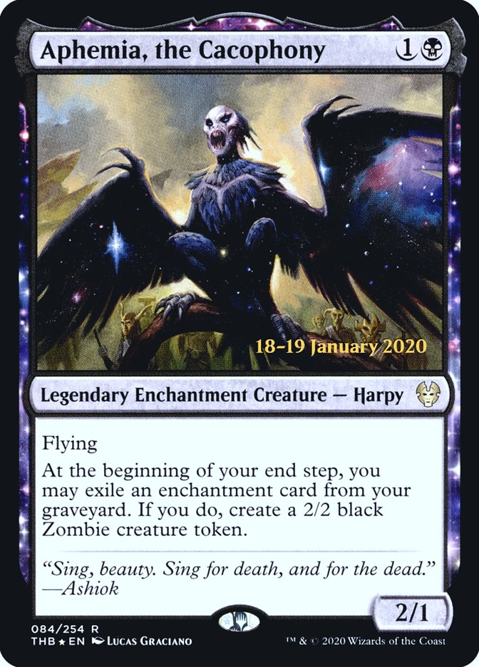 Aphemia, the Cacophony [Theros Beyond Death Prerelease Promos] | Magic Magpie