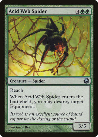 Acid Web Spider [Scars of Mirrodin] | Magic Magpie