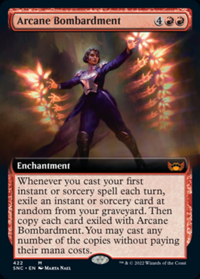 Arcane Bombardment (Extended Art) [Streets of New Capenna] | Magic Magpie