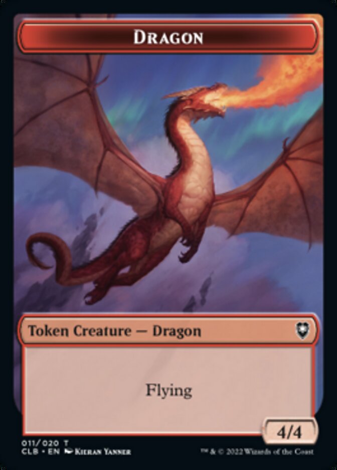 Dragon Token [Commander Legends: Battle for Baldur's Gate Tokens] | Magic Magpie