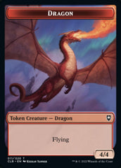 Treasure // Dragon Double-sided Token [Commander Legends: Battle for Baldur's Gate Tokens] | Magic Magpie