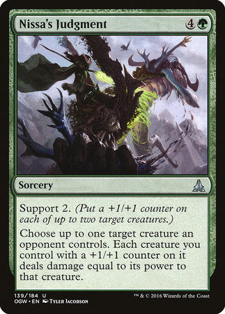 Nissa's Judgment [Oath of the Gatewatch] | Magic Magpie