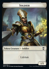Soldier (09) // Cat Beast Double-sided Token [Streets of New Capenna Commander Tokens] | Magic Magpie