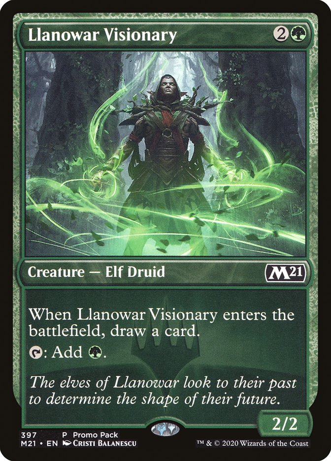 Llanowar Visionary (Promo Pack) [Core Set 2021 Promos] | Magic Magpie