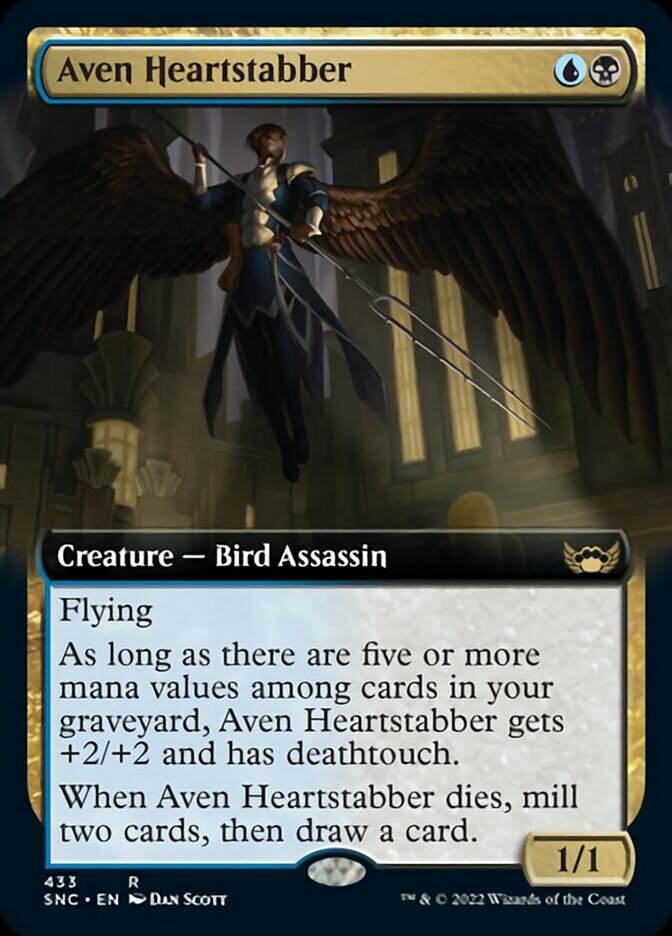 Aven Heartstabber (Extended Art) [Streets of New Capenna] | Magic Magpie