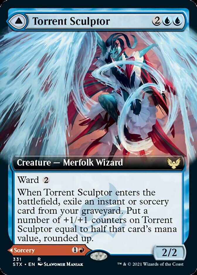 Torrent Sculptor // Flamethrower Sonata (Extended) [Strixhaven: School of Mages] | Magic Magpie