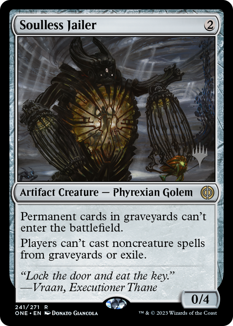 Soulless Jailer (Promo Pack) [Phyrexia: All Will Be One Promos] | Magic Magpie