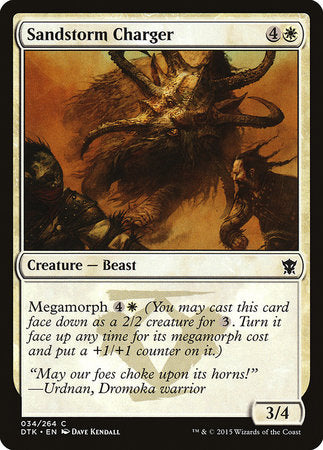 Sandstorm Charger [Dragons of Tarkir] | Magic Magpie