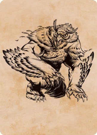 Owlbear (Showcase) Art Card [Dungeons & Dragons: Adventures in the Forgotten Realms Art Series] | Magic Magpie