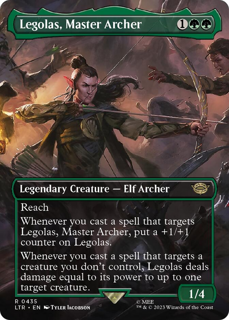 Legolas, Master Archer (Borderless Alternate Art) [The Lord of the Rings: Tales of Middle-Earth] | Magic Magpie