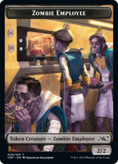 Zombie Employee // Treasure (013) Double-sided Token [Unfinity Tokens] | Magic Magpie