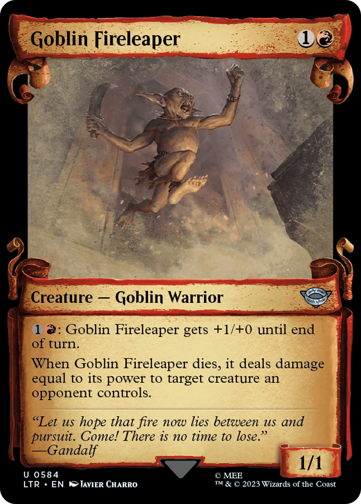 Goblin Fireleaper [The Lord of the Rings: Tales of Middle-Earth Showcase Scrolls] | Magic Magpie