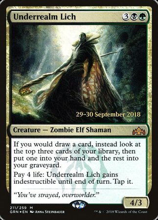 Underrealm Lich [Guilds of Ravnica Promos] | Magic Magpie