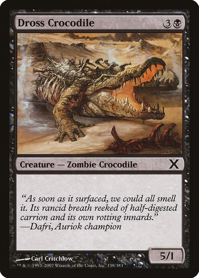 Dross Crocodile [Tenth Edition] | Magic Magpie