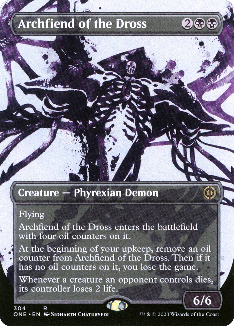 Archfiend of the Dross (Borderless Ichor) [Phyrexia: All Will Be One] | Magic Magpie