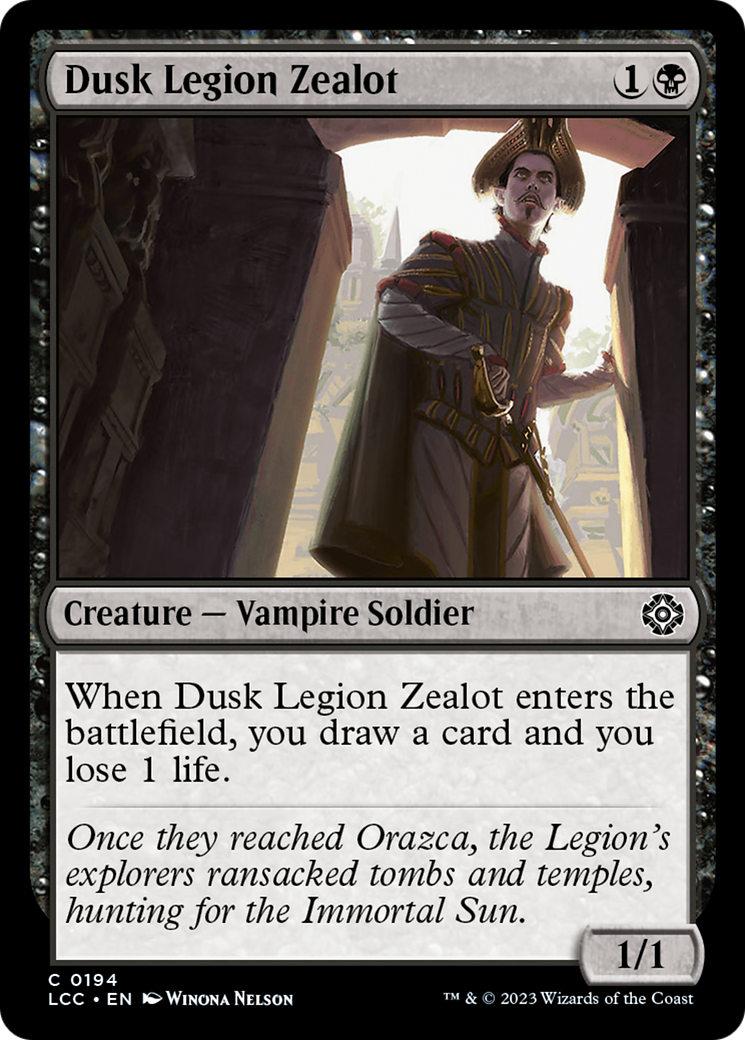 Dusk Legion Zealot [The Lost Caverns of Ixalan Commander] | Magic Magpie