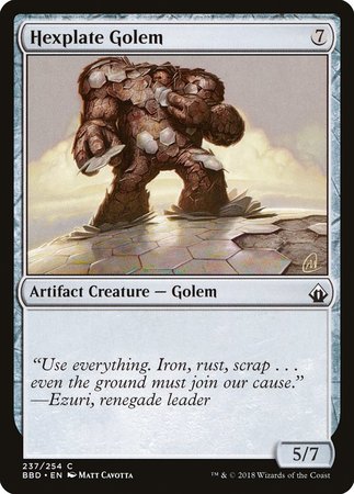 Hexplate Golem [Battlebond] | Magic Magpie