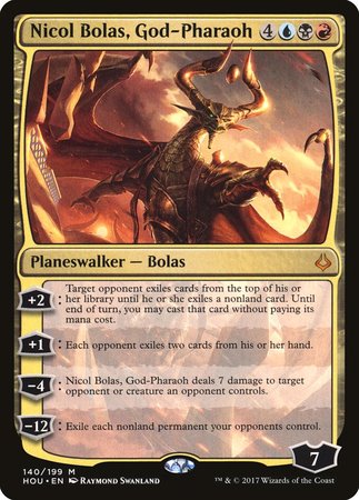 Nicol Bolas, God-Pharaoh [Hour of Devastation] | Magic Magpie