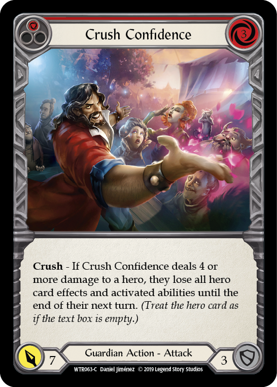Crush Confidence (Red) [WTR063-C] Alpha Print Normal | Magic Magpie