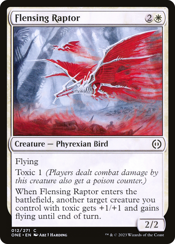 Flensing Raptor [Phyrexia: All Will Be One] | Magic Magpie