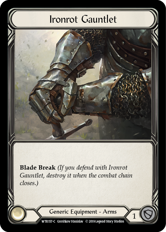 Ironrot Gauntlet [WTR157-C] Alpha Print Cold Foil | Magic Magpie