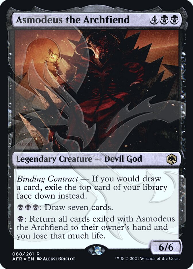 Asmodeus the Archfiend (Ampersand Promo) [Dungeons & Dragons: Adventures in the Forgotten Realms Promos] | Magic Magpie