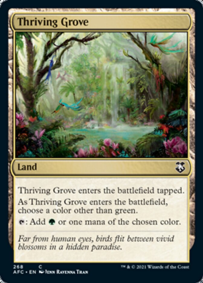 Thriving Grove [Dungeons & Dragons: Adventures in the Forgotten Realms Commander] | Magic Magpie