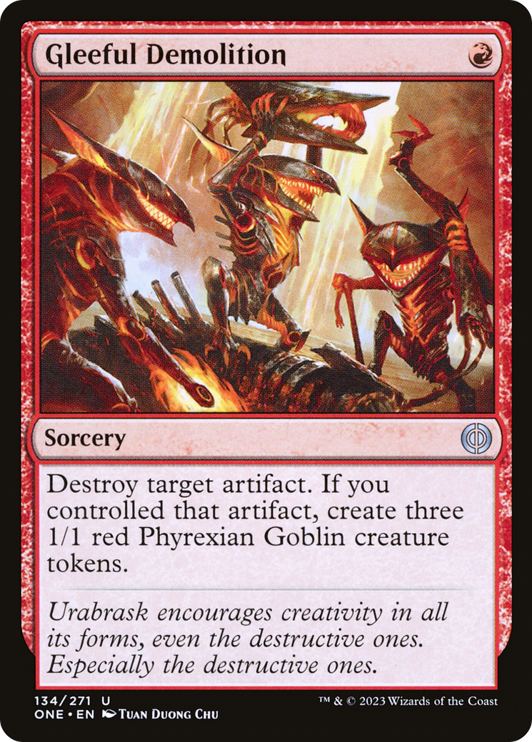 Gleeful Demolition [Phyrexia: All Will Be One] | Magic Magpie