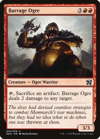 Barrage Ogre [Duel Decks: Elves vs. Inventors] | Magic Magpie