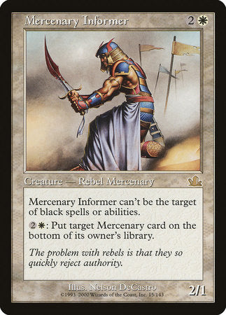 Mercenary Informer [Prophecy] | Magic Magpie