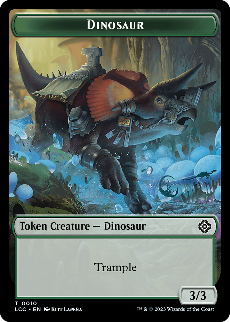 City's Blessing // Dinosaur Double-Sided Token [The Lost Caverns of Ixalan Commander Tokens] | Magic Magpie