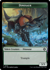 Copy // Dinosaur Double-Sided Token [The Lost Caverns of Ixalan Commander Tokens] | Magic Magpie
