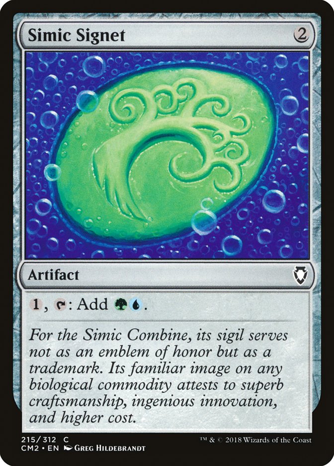 Simic Signet (215/312) [Commander Anthology Volume II] | Magic Magpie