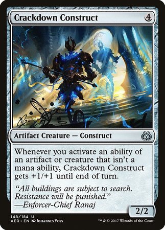 Crackdown Construct [Aether Revolt] | Magic Magpie
