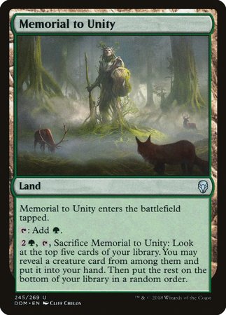 Memorial to Unity [Dominaria] | Magic Magpie