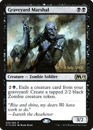 Graveyard Marshal [Core Set 2019 Promos] | Magic Magpie