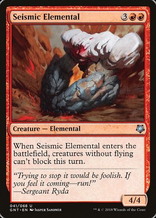 Seismic Elemental [Game Night] | Magic Magpie