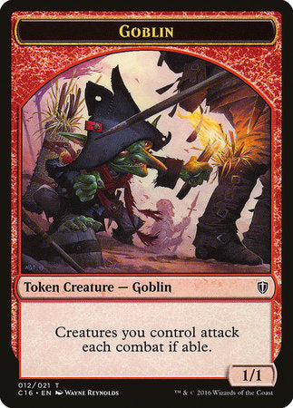 Goblin // Zombie Double-sided Token [Commander 2016 Tokens] | Magic Magpie