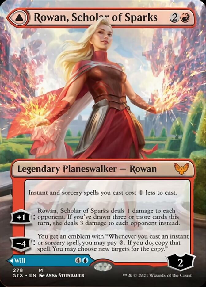 Rowan, Scholar of Sparks // Will, Scholar of Frost (Extended) [Strixhaven: School of Mages] | Magic Magpie