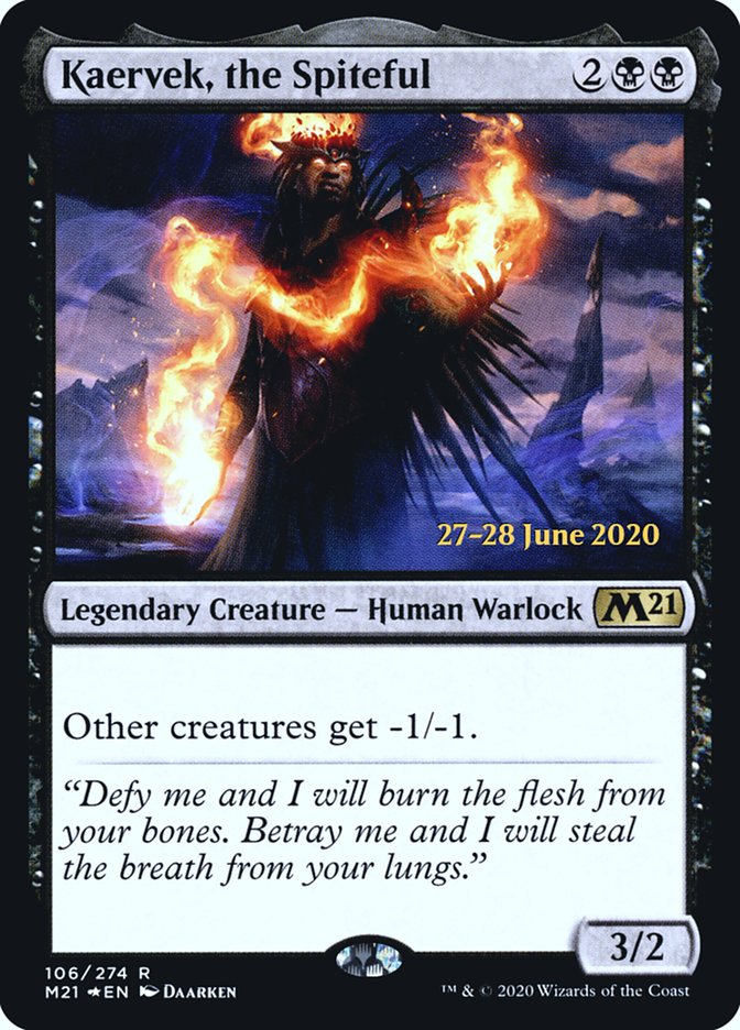 Kaervek, the Spiteful  [Core Set 2021 Prerelease Promos] | Magic Magpie