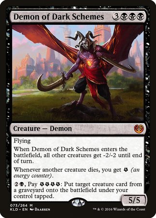 Demon of Dark Schemes [Kaladesh] | Magic Magpie
