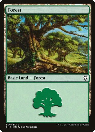 Forest (306) [Commander Anthology Volume II] | Magic Magpie