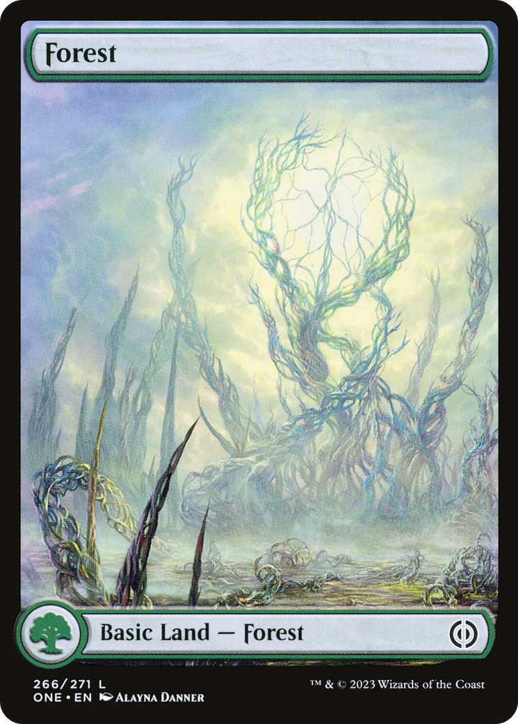 Forest (266) (Full-Art) [Phyrexia: All Will Be One] | Magic Magpie