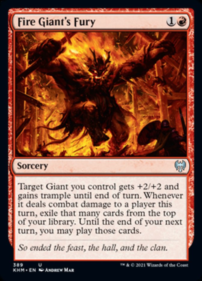 Fire Giant's Fury [Kaldheim] | Magic Magpie