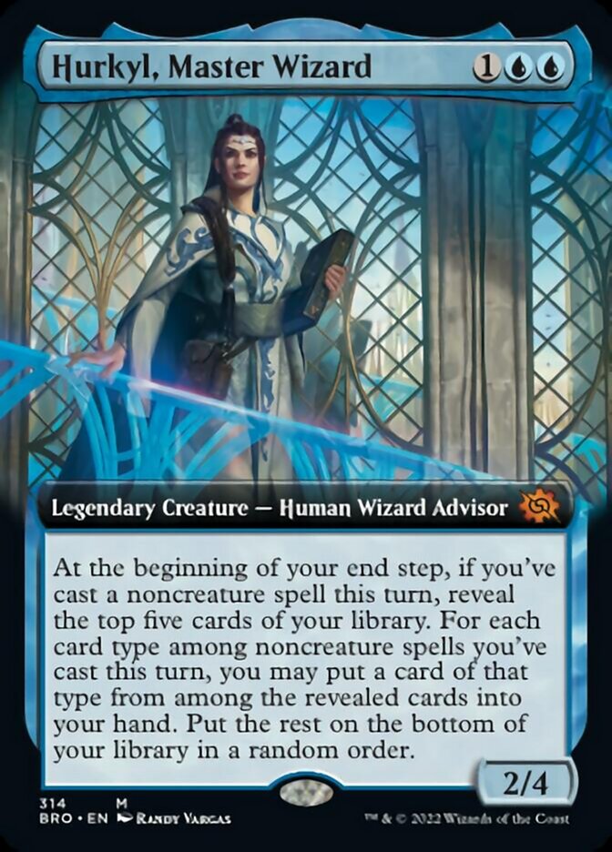 Hurkyl, Master Wizard (Extended Art) [The Brothers' War] | Magic Magpie