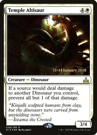 Temple Altisaur [Rivals of Ixalan Promos] | Magic Magpie