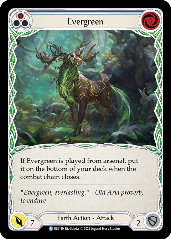 Evergreen (Red) [ELE119] (Tales of Aria)  1st Edition Normal | Magic Magpie