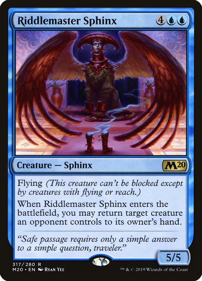 Riddlemaster Sphinx [Core Set 2020] | Magic Magpie